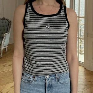 y2k striped tank urban rootz brand size medium